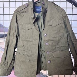 Madewell Olive Military Field Jacket_XS